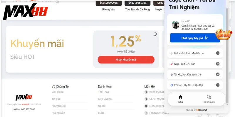 Liên hệ CSKH khi tài khoản đăng nhập tại MAX88 bị báo không hợp lệ Liên hệ CSKH khi tài khoản đăng nhập tại MAX88 bị báo không hợp lệ